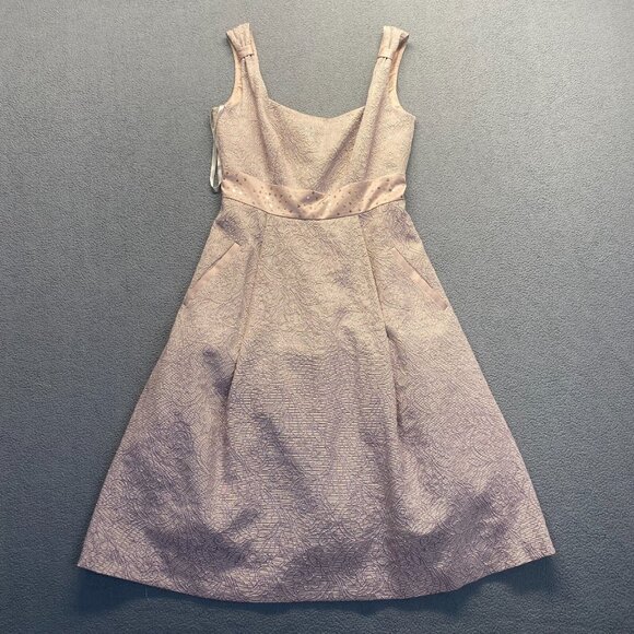 BCBG Paris Size 2 Betsy Dress,Blush,Pockets,Lined,Women's,Sleeveless,Preppy,Zipp - Picture 14 of 14